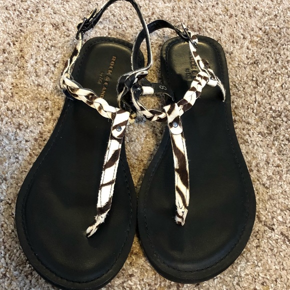 Shoes - Zebra Print Sandals